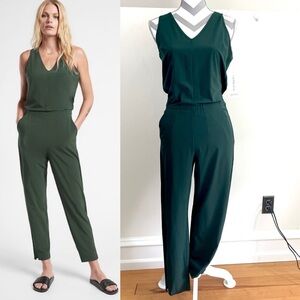 NWT, Athleta Brooklyn Jumpsuit, Seaweed Snack